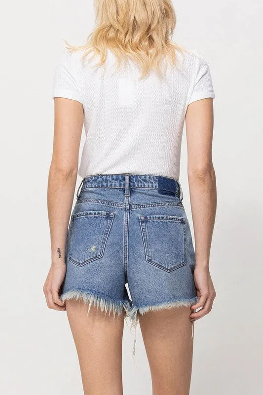 Vervet Distressed Rigid Mom Shorts (Online Only)