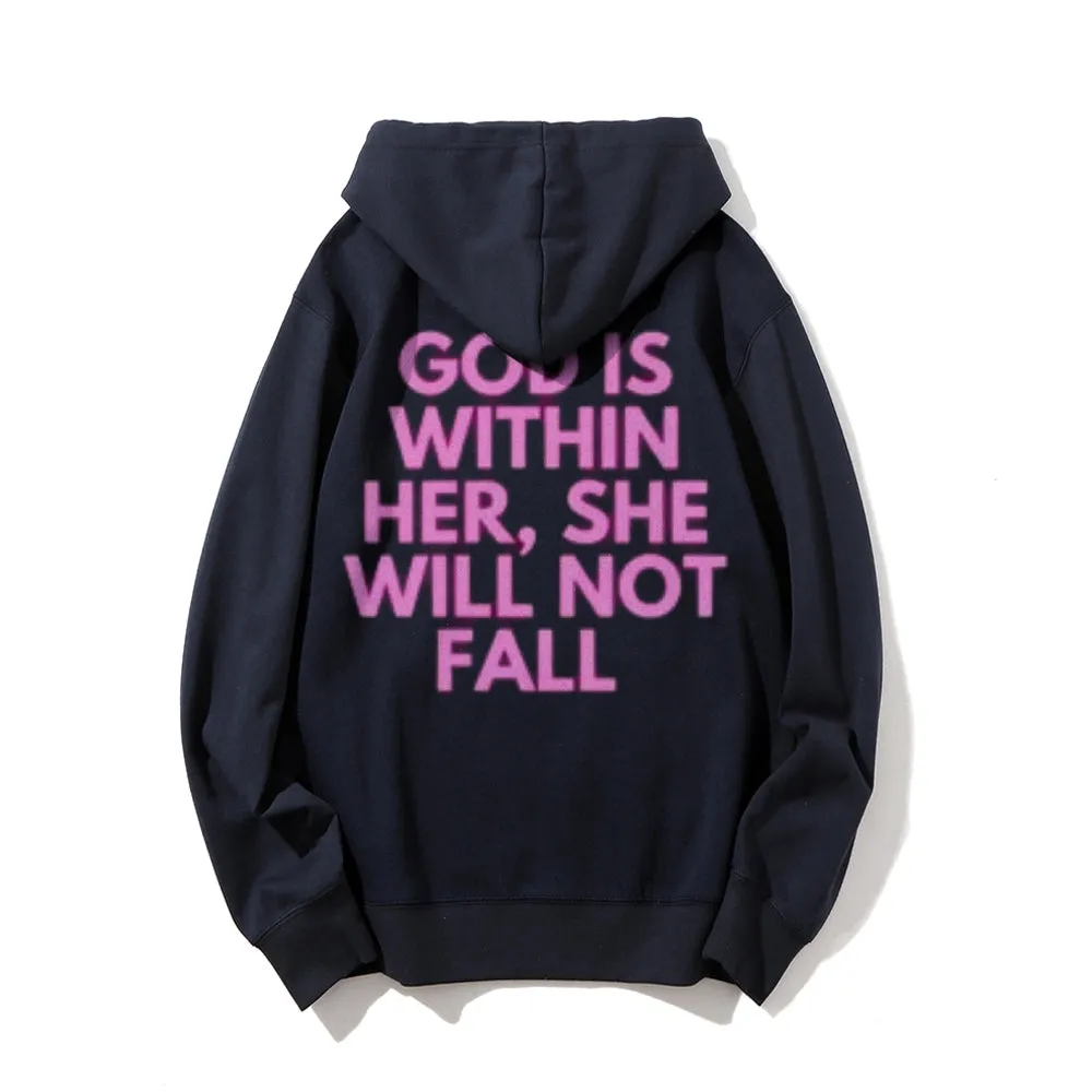 Women GOD IS WITHIN HER Graphic Hoodies