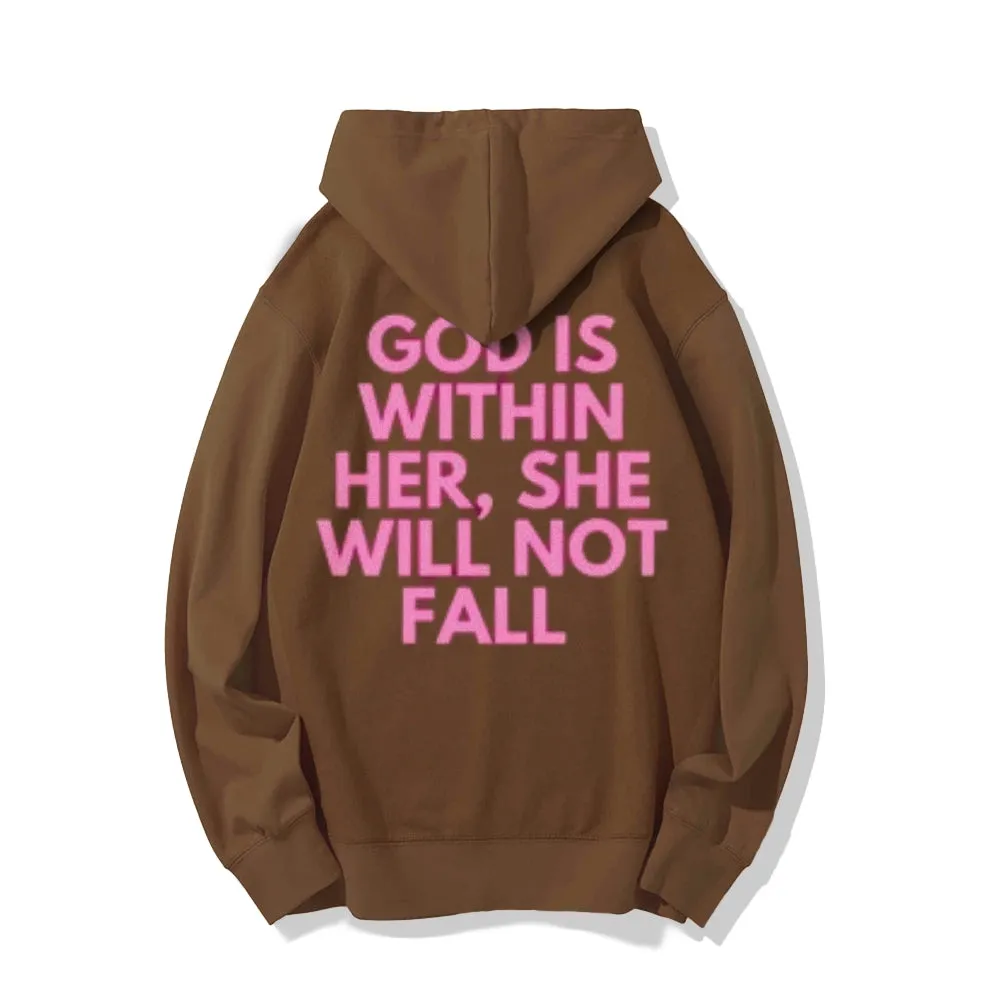 Women GOD IS WITHIN HER Graphic Hoodies