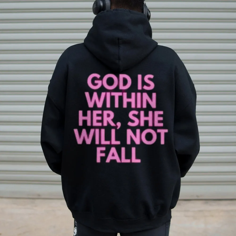 Women GOD IS WITHIN HER Graphic Hoodies