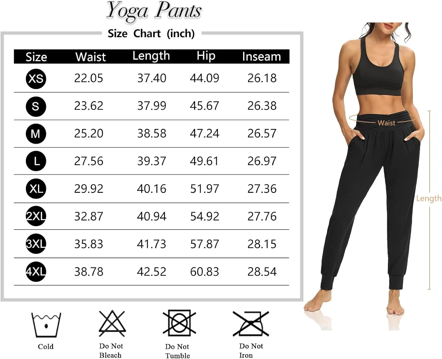 Womens Yoga Sweatpants Loose Workout Harem Joggers Casual Comfy Lounge Pajama Pants with Pockets