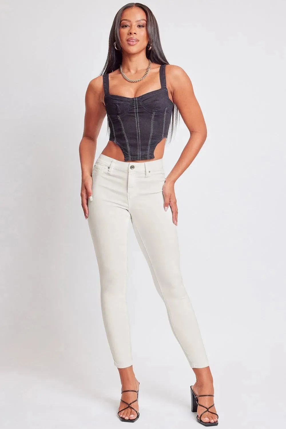 YMI Jeanswear Hyperstretch Mid Rise Skinny Jeans